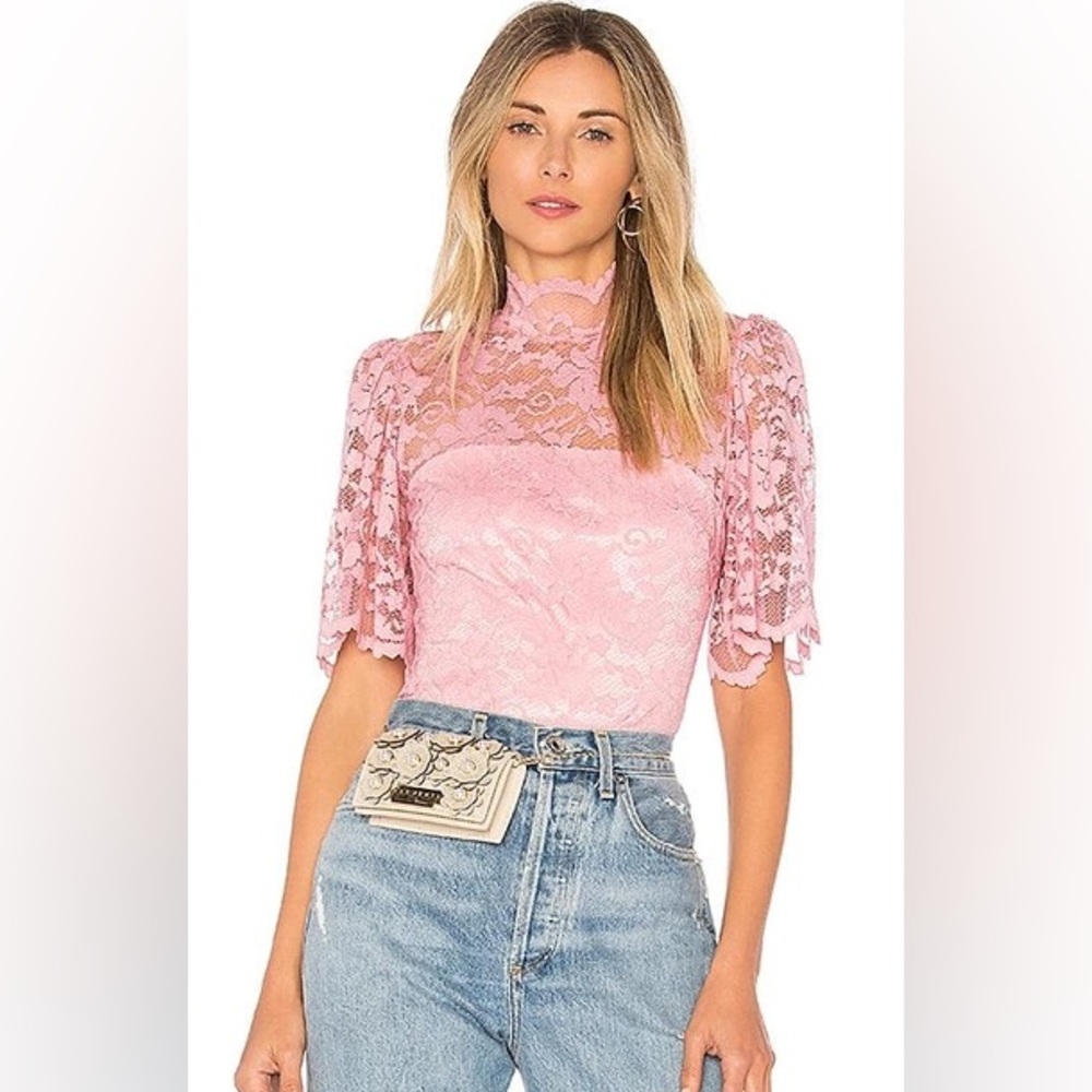 Ganni Revolve Lace BodySuit - Picture 4 of 11